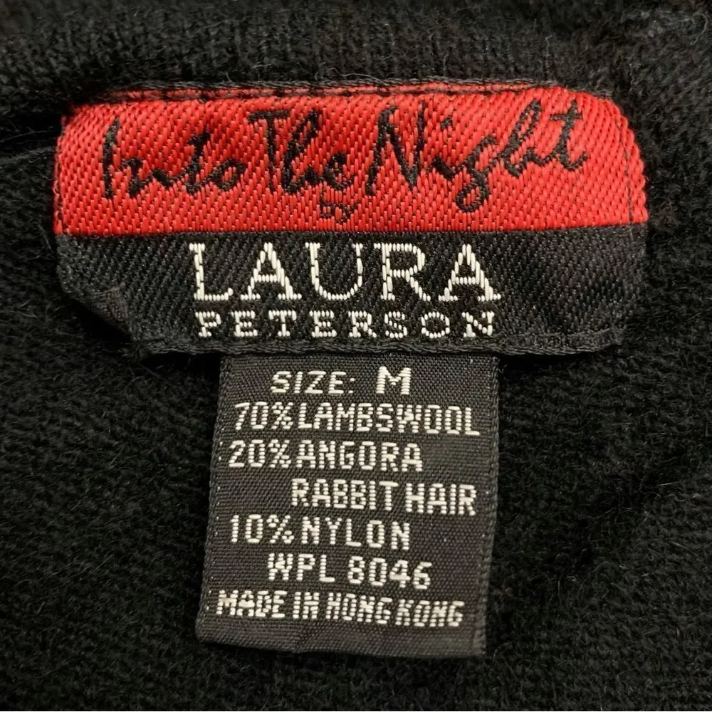 Into the Night by Laura Peterson Lambswool Blend Beaded Neckline Sweater